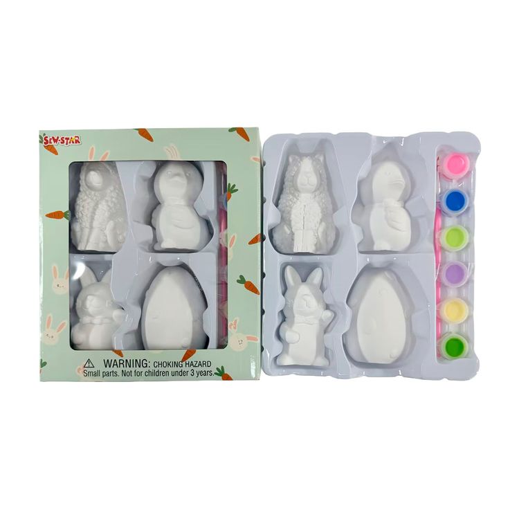 Pinta 4 Figuritas Sew-Star de Pascua