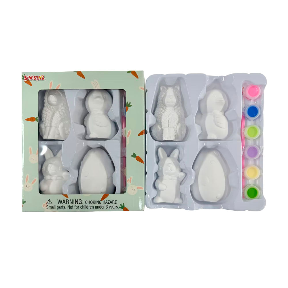 Pinta 4 Figuritas Sew-Star de Pascua