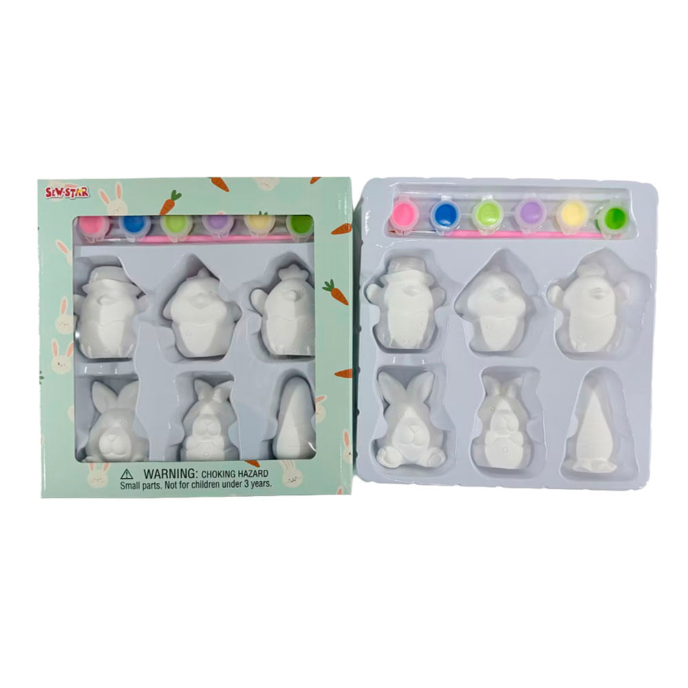 Pinta 6 Figuritas Sew-Star de Pascua Modelo B