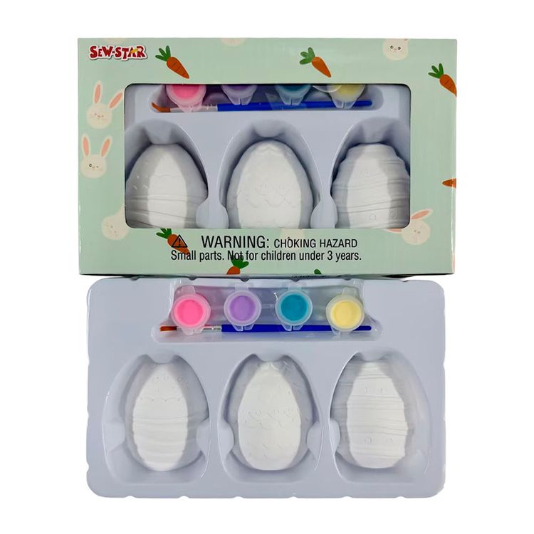 Pinta 3 Huevitos Sew-Star de Pascua
