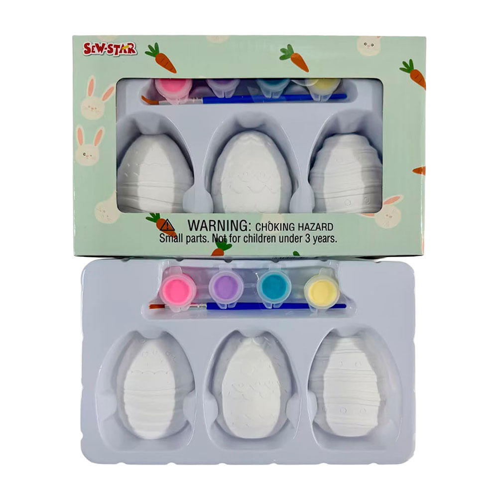 Pinta 3 Huevitos Sew-Star de Pascua