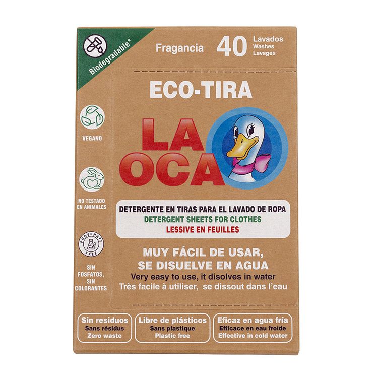 Detergente en Tiras La Oca Eco 40un