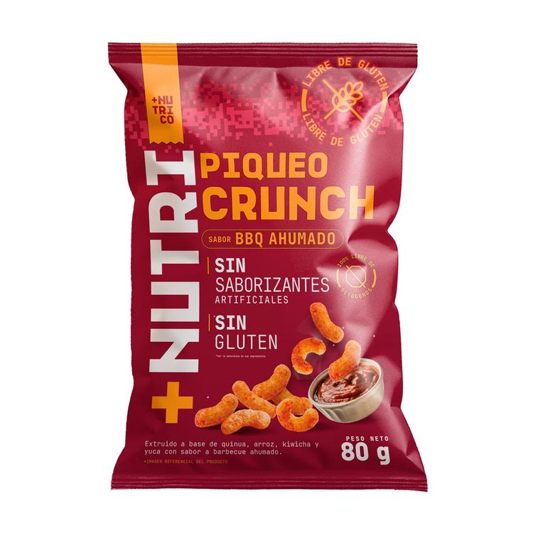 Piqueo Crunch +Nutri BBQ Ahumado 80g