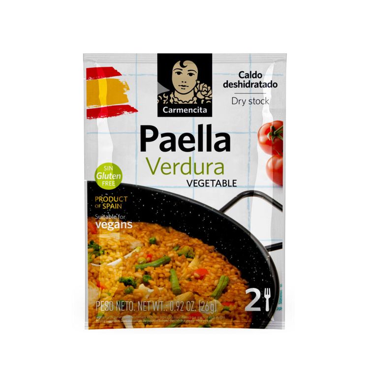 Caldo Deshidratado para Paella Carmencita Verdura 25g
