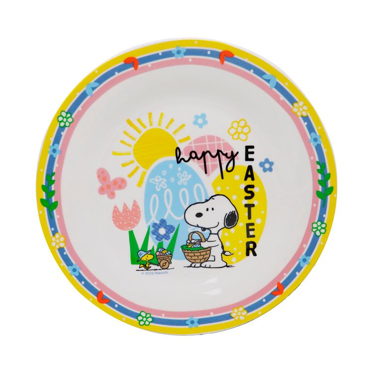 Plato Tendido de Cerámica Snoopy 26 cm