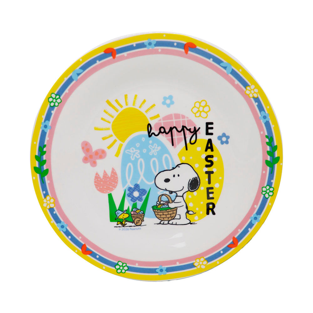 Plato Tendido de Cerámica Snoopy 26 cm