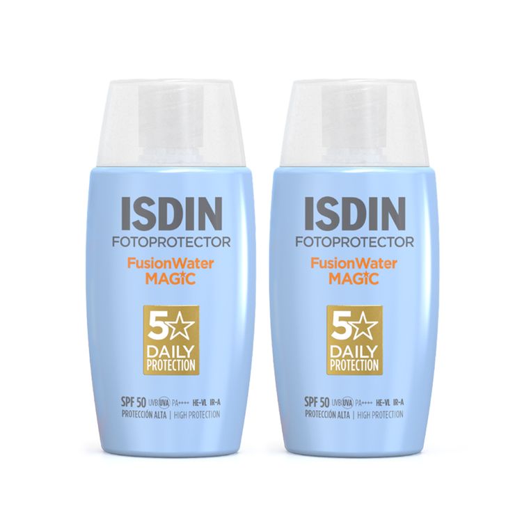 Twopack Fotoprotector Isdin Fusion Water Magic 50ml Twopack Fotoprotector Isdin Fusion Water Magic 50ml