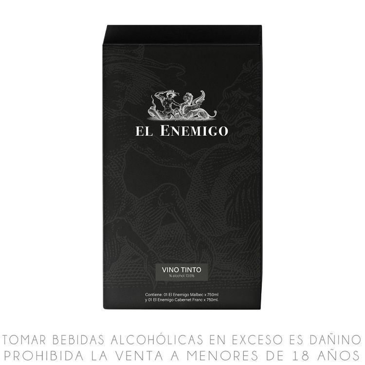 Pack Vino Tinto El Enemigo: Malbec + Cabernet Franc