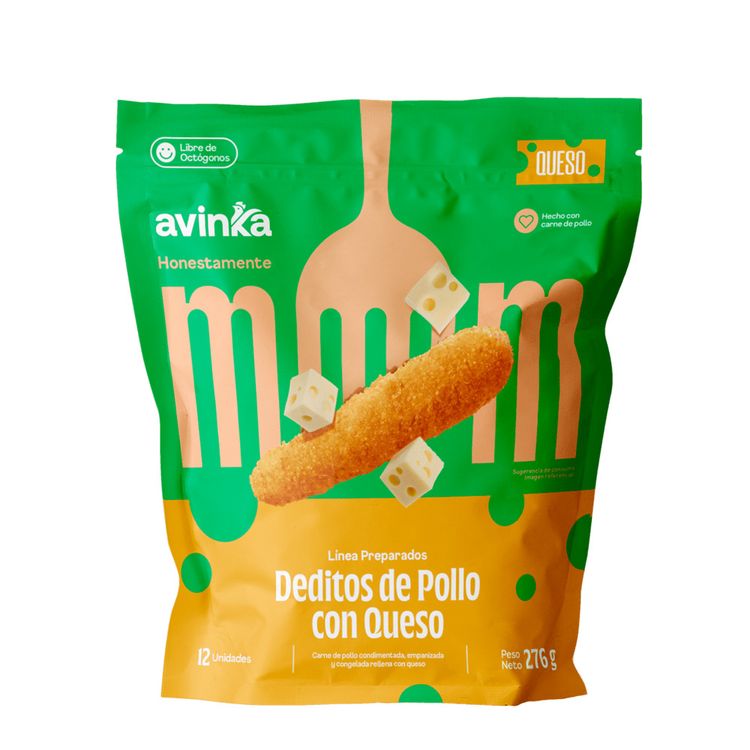 Deditos de Pollo con Queso Avinka 12un
