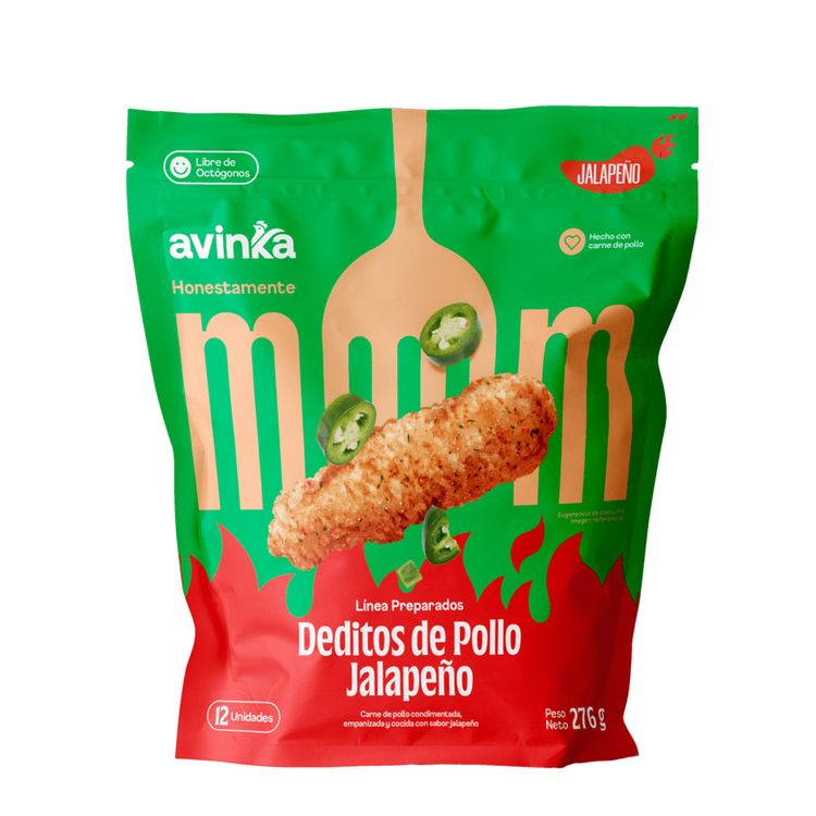 Deditos de Pollo con Jalapeño Avinka 12un