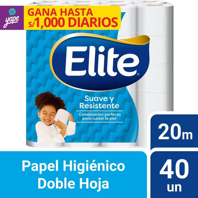 Papel Higiénico Doble Hoja Elite Soft Max 40un.