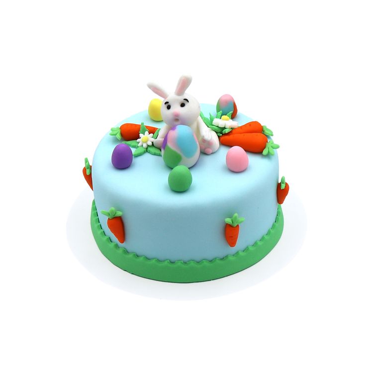 Torta 3D Pascua Conejo con Huevitos 6 Porciones