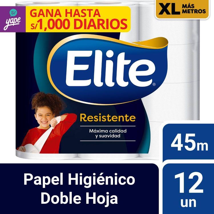 Papel Higiénico Elite Resistente XL 12un