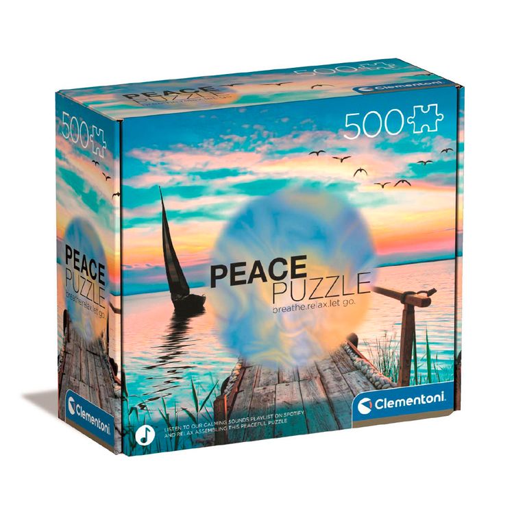 Rompecabeza Clementoni Peace Puzzle Peaceful Wind 500 Piezas