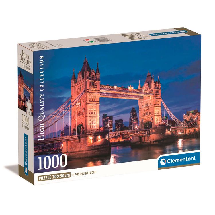 Rompecabeza Clementoni 1000 Piezas Tower Bridge At Night Compact