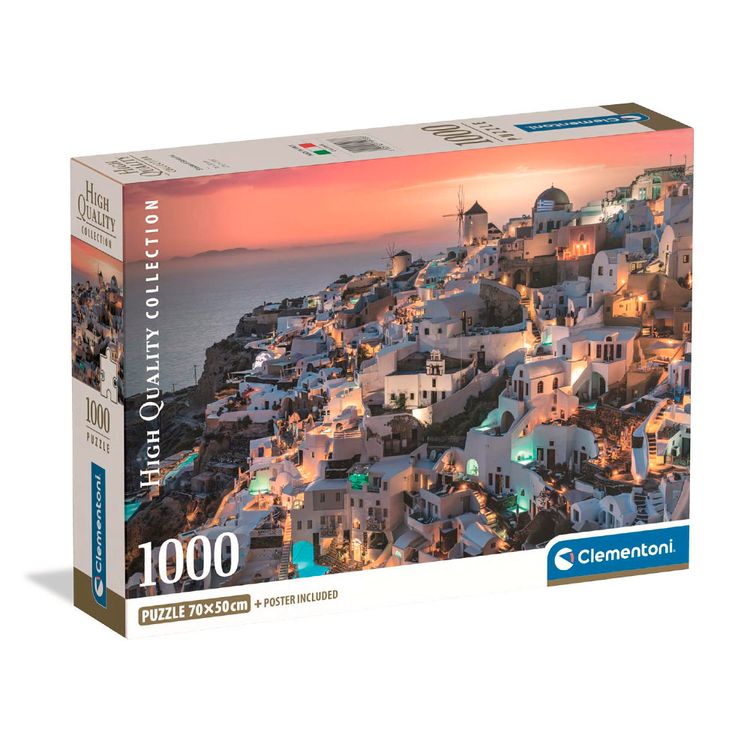 Rompecabezas Clementoni Santorini 1000 piezas