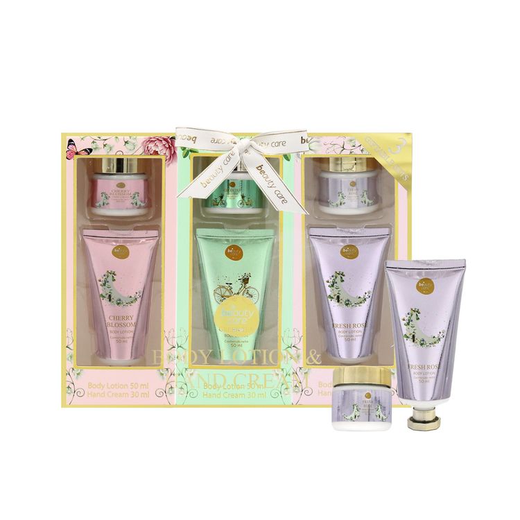 Set Beauty Care 3un: Hand Cream 30ml + Body Lotion 50ml
