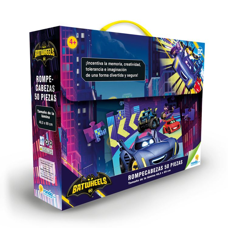 Rompecabezas Ronda Gigante Batwheels 50Pz