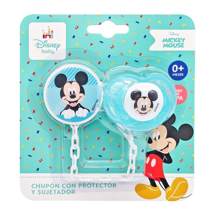Chupón con Protector mas Sujetador Mickey Chupón con Protector mas Sujetador Mickey