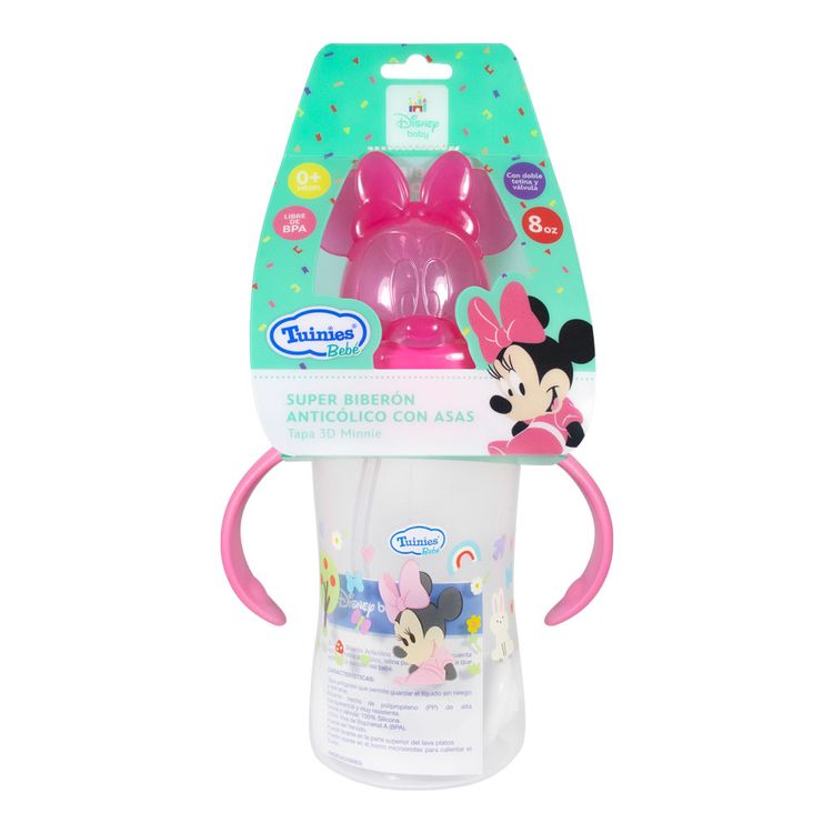 Biberón Boca Ancha con Asas Minnie 8oz