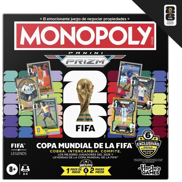 Copa Mundial de la Fifa Monopoly Panini Prizm