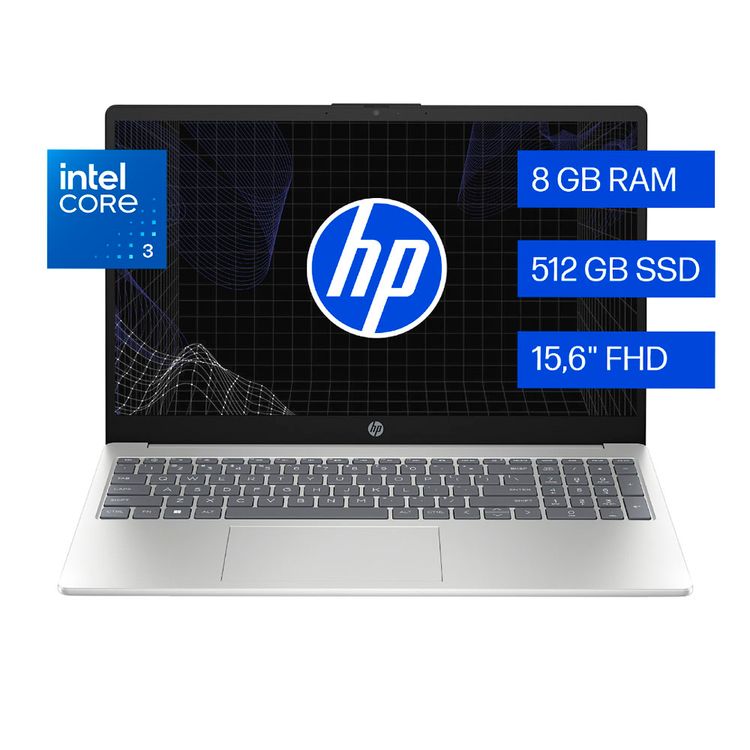 Lapto HP 15- fd0331la core 3 8GB 512GG Notebook HP 15-fd0331la 512GB SSD 8 GB