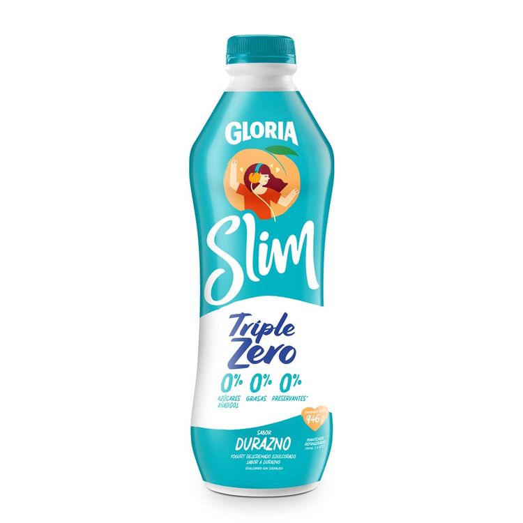 Yogurt Bebible Gloria Slim Durazno Botella 1kg