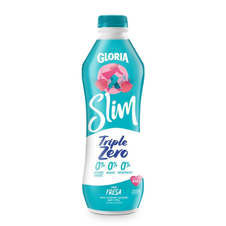 Yogurt Bebible Gloria Slim Fresa Botella 1kg