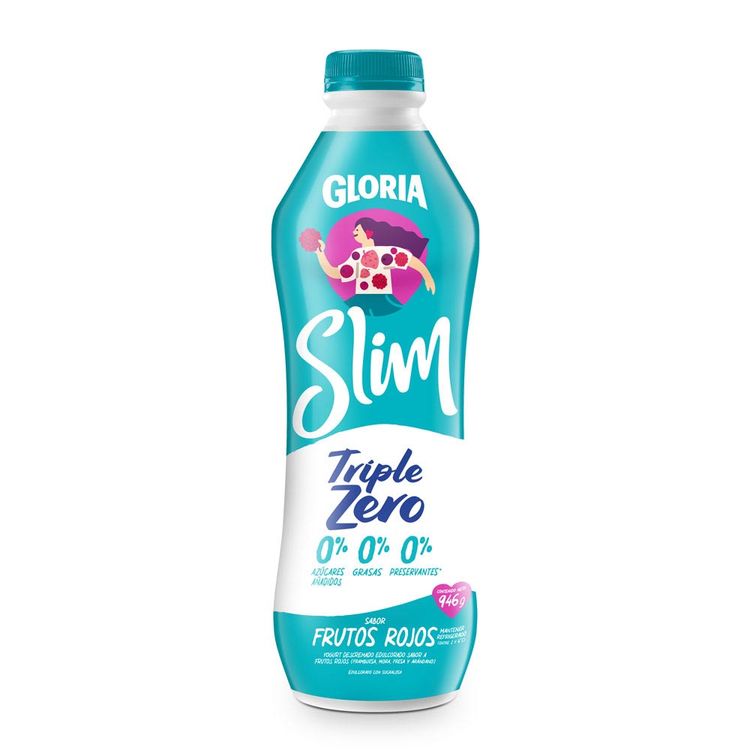 Yogurt Bebible Gloria Slim Frutos Rojos Botella 1kg