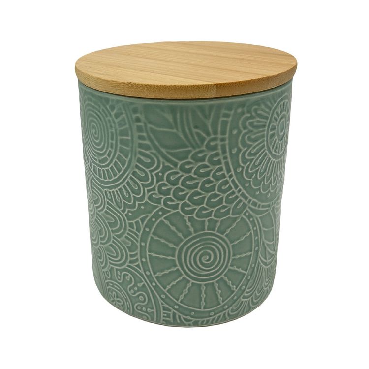 Canister Krea Ceramica Emboss 500ml