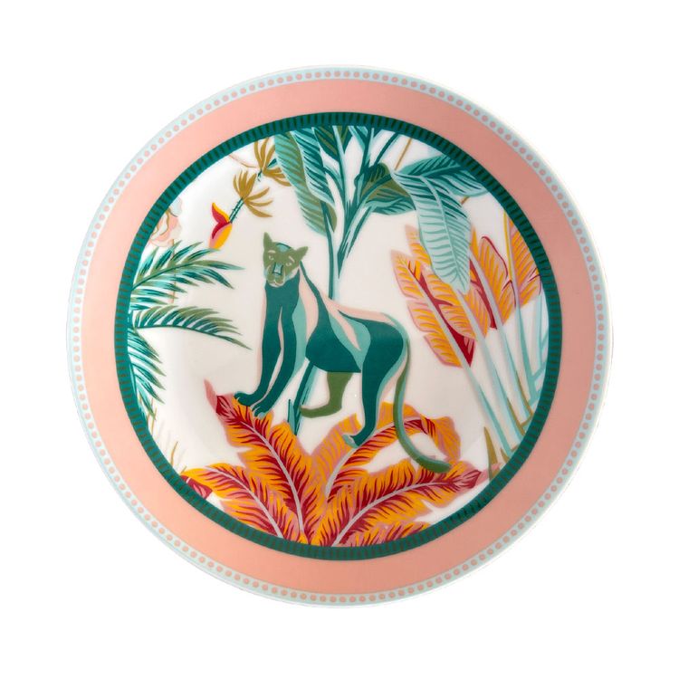 Plato Bajo Krea Ceramica Print Shangril 20cm