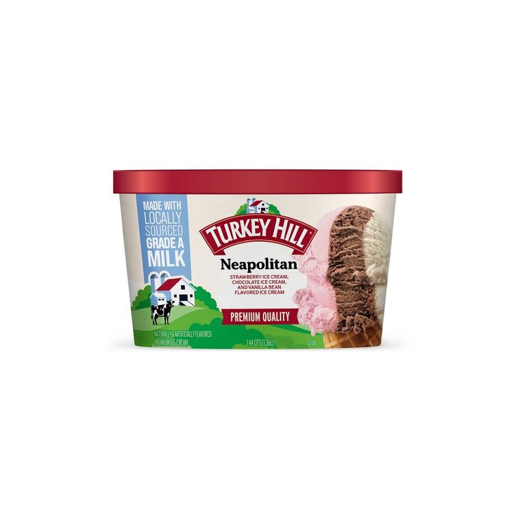 Helado de Crema Turkey Hill Neapolitan 1.36L