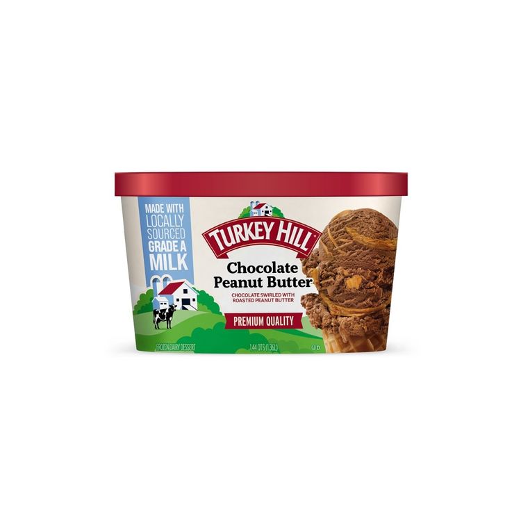 Helado de Crema Turkey Hill Chocolate Peanut Butter 1.36L