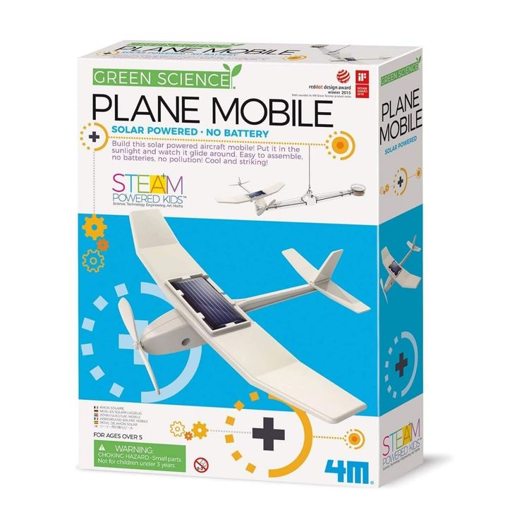 Set de Robótica 4M Arma un Avión de Energía