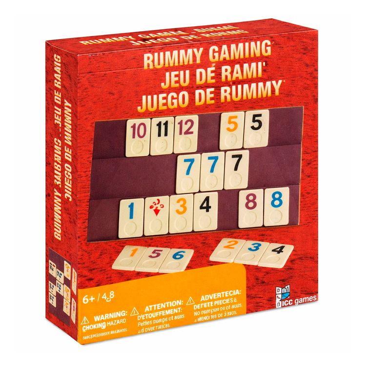 Juego de Mesa Rummy en Caja de Color