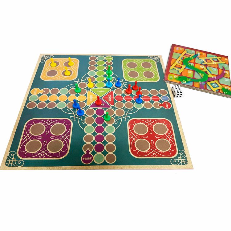 Juego de Mesa Pachisi Serpientes y Escaleras