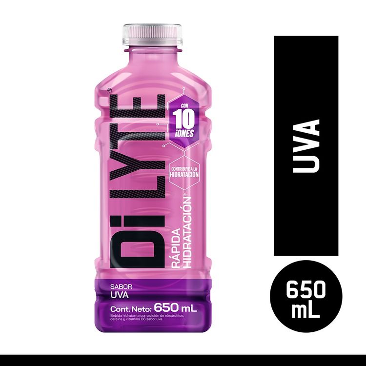 Bebida Rehidratante Dilyte Sin Azúcar Uva Botella 650ml
