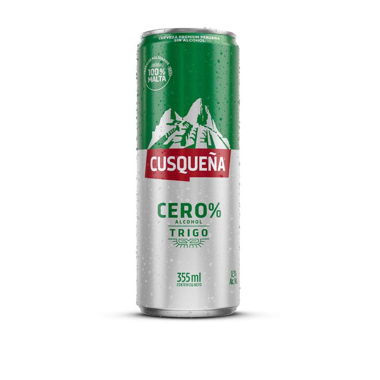 Cerveza Sin Alcochol Cusqueña Cero Trigo Lata 355ml