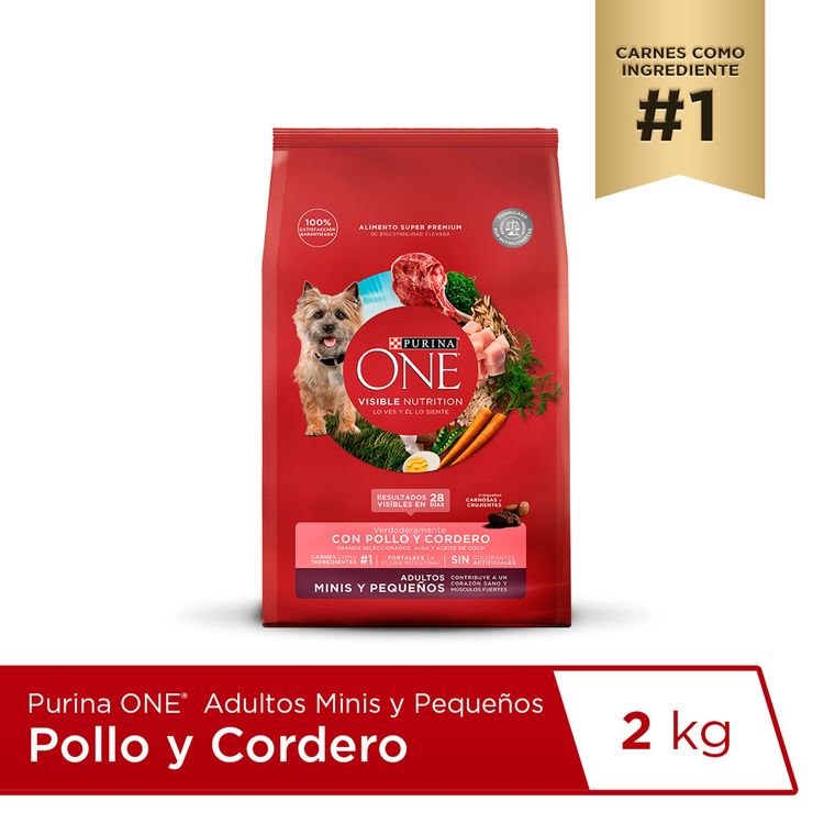 Alimento para Perros Minis y Pequeños Purina One Pollo y Cordero 2kg