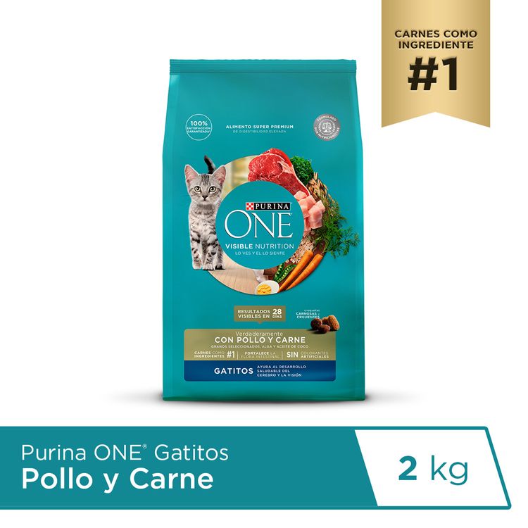 Alimento para Gatitos Purina One Pollo y Carne 2kg