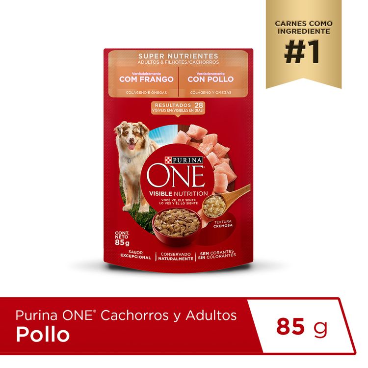 Purina One Adulto y Cachorro Pollo 85g