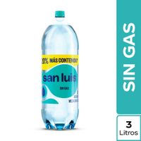 Agua de Mesa Sin Gas San Luis Botella 3L