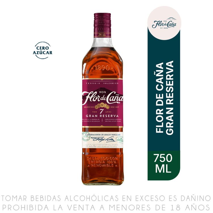 Ron Flor de Caña Gran Reserva 7 Años Botella 750ml