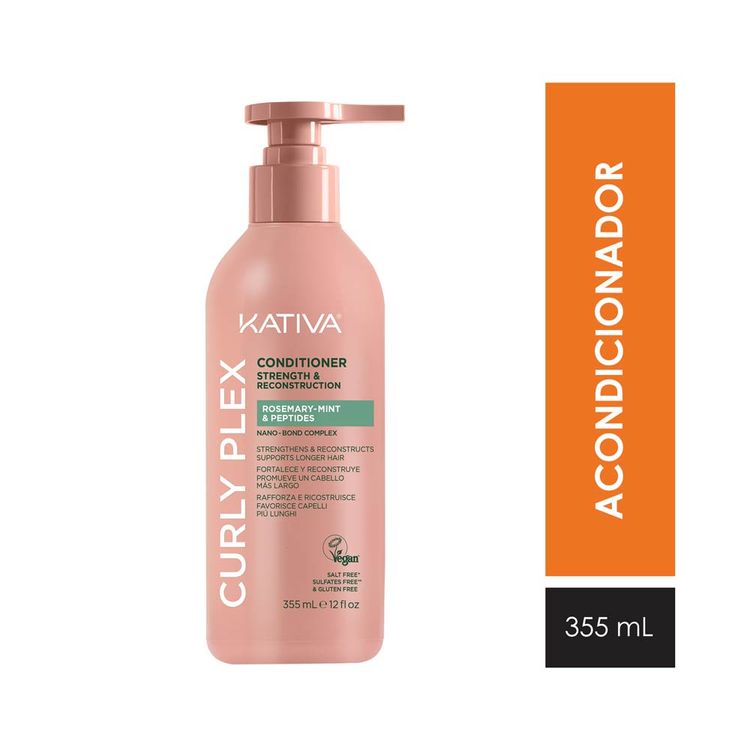 Acondicionador Kativa Curly Plex Rosemary-Mint 355ml
