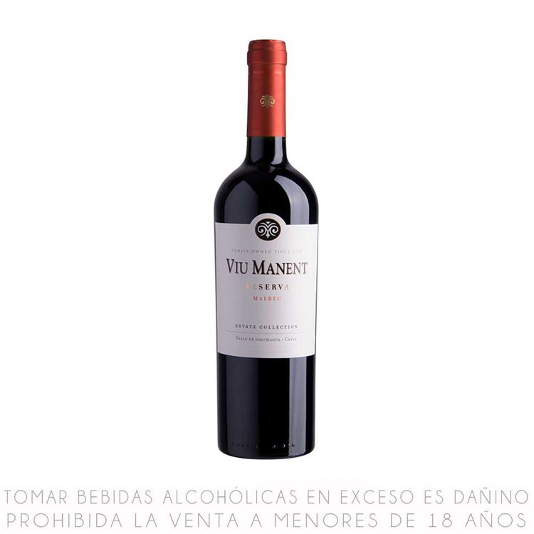 Vino Tinto Malbec Viu Manent Reserva Botella 750ml