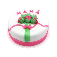 Torta 2D Día de la Madre Mamá Flores 8 Porciones