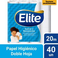 Papel Higiénico Doble Hoja Elite Soft Max 40un.