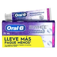 Twopack Pasta Dental Oral-B 3D White 75ml