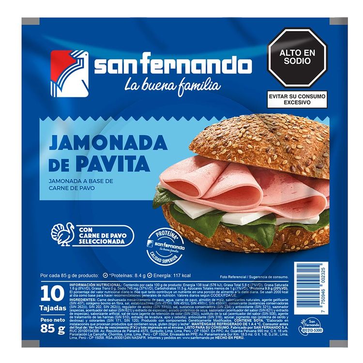 Jamonada de Pavita San Fernando 85g
