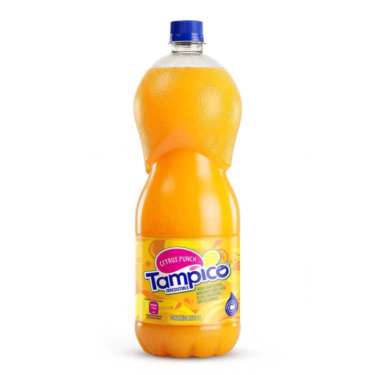 Bebida De Naranja, Mandarina y Limón Citrus Punch Tampico Botella 3 Litros